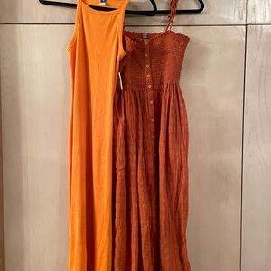 Bundle for Ashley pact & Navy Orange and Rust Maxi Dresses